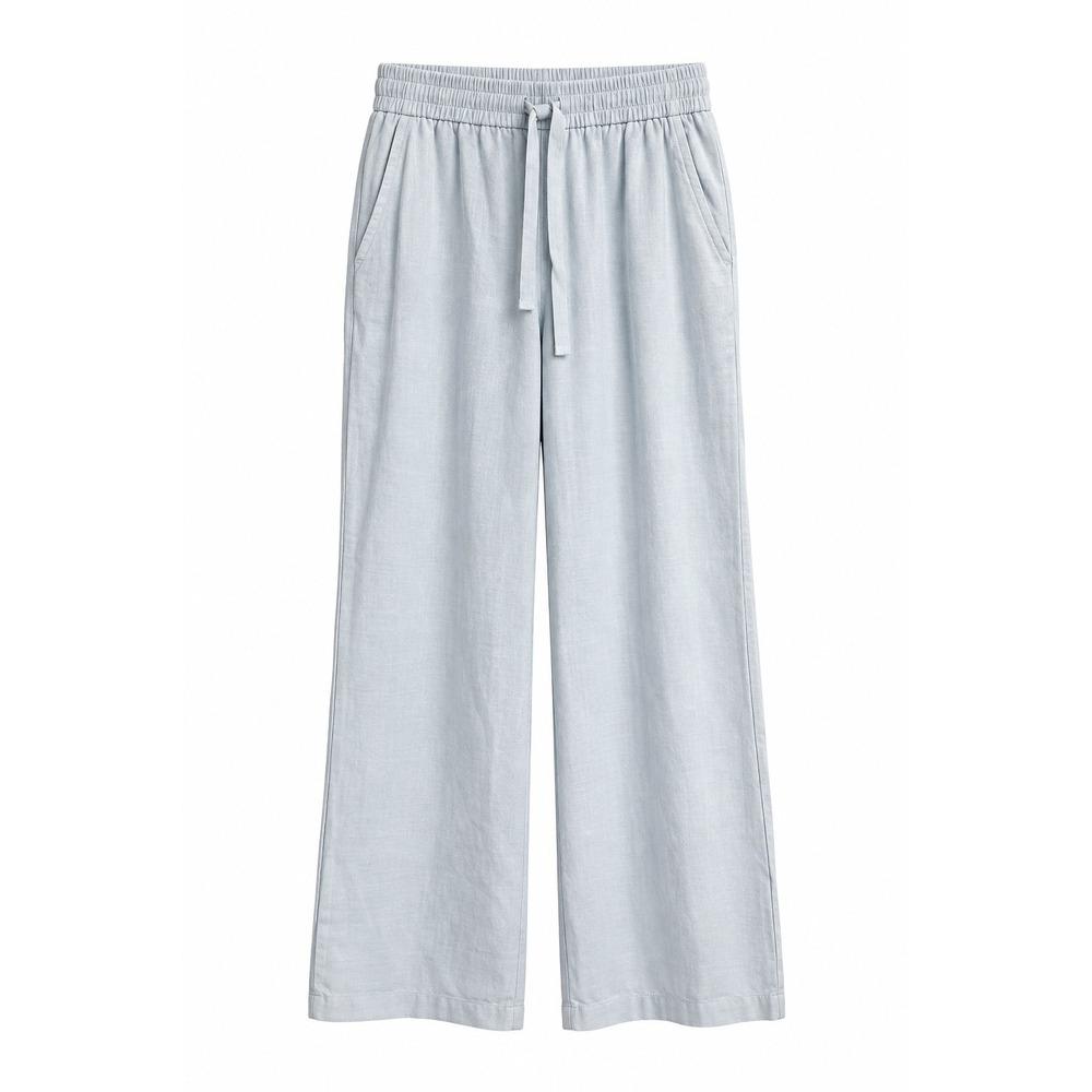 NWT Halara Light Blue Drawstring Wide Leg Pants Size L